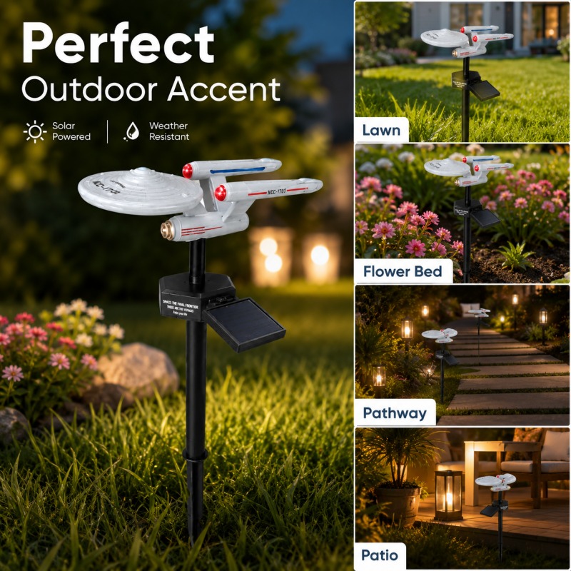 Smart Garden Light - Luz de Jardim Solar Star Trek