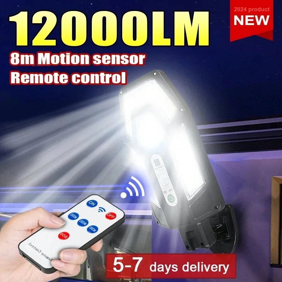 Smart Garden Light - 12000lm poderosa lâmpada de parede solar