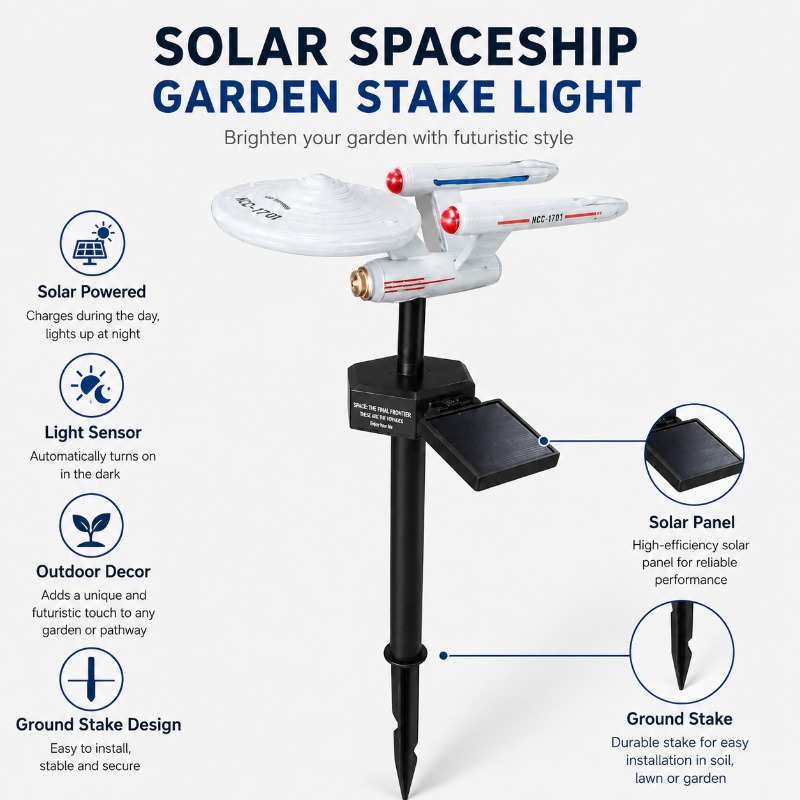 Smart Garden Light - Luz de Jardim Solar Star Trek