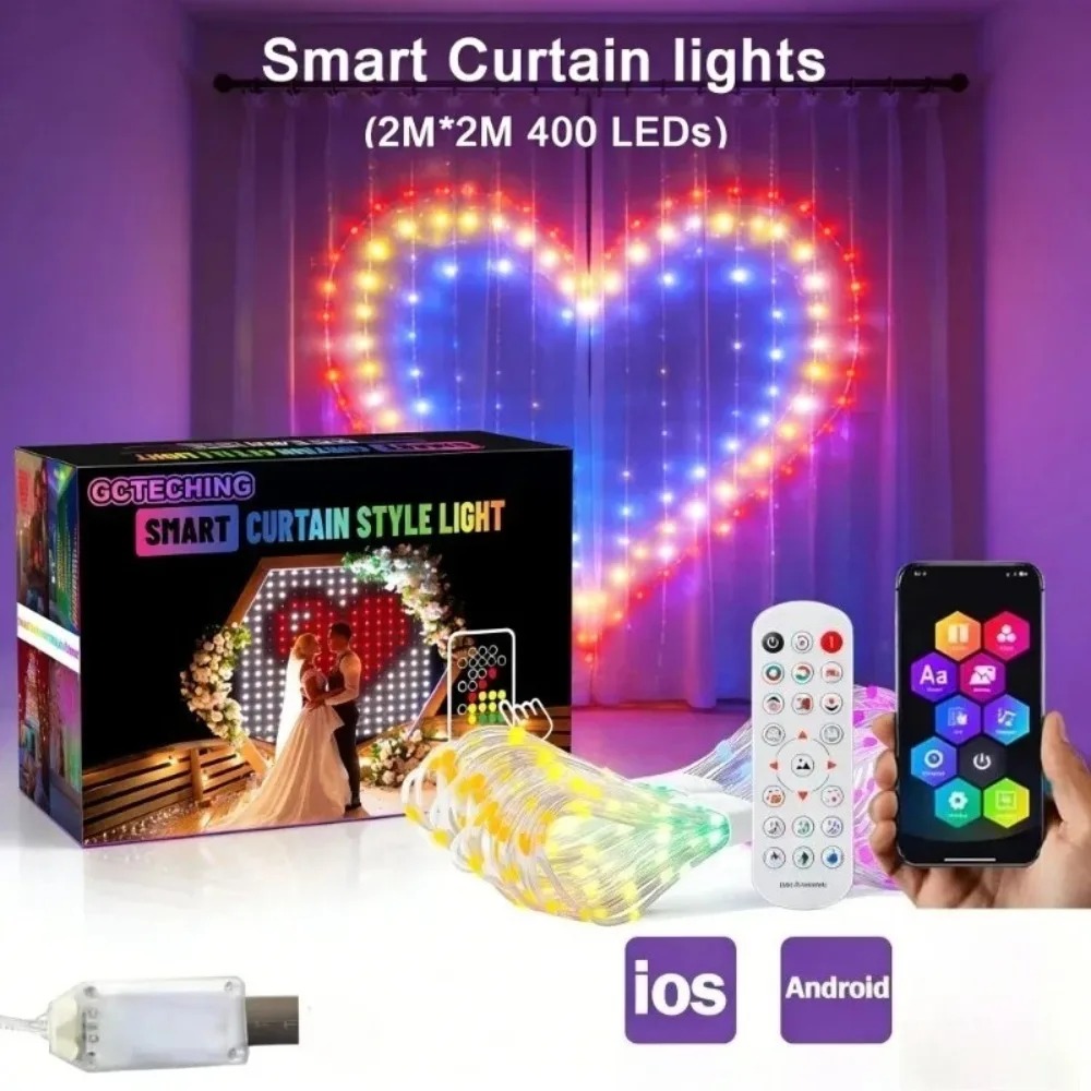 Luzes de Cortina LED Pixel par - Smart Garden Light avaliação e preço