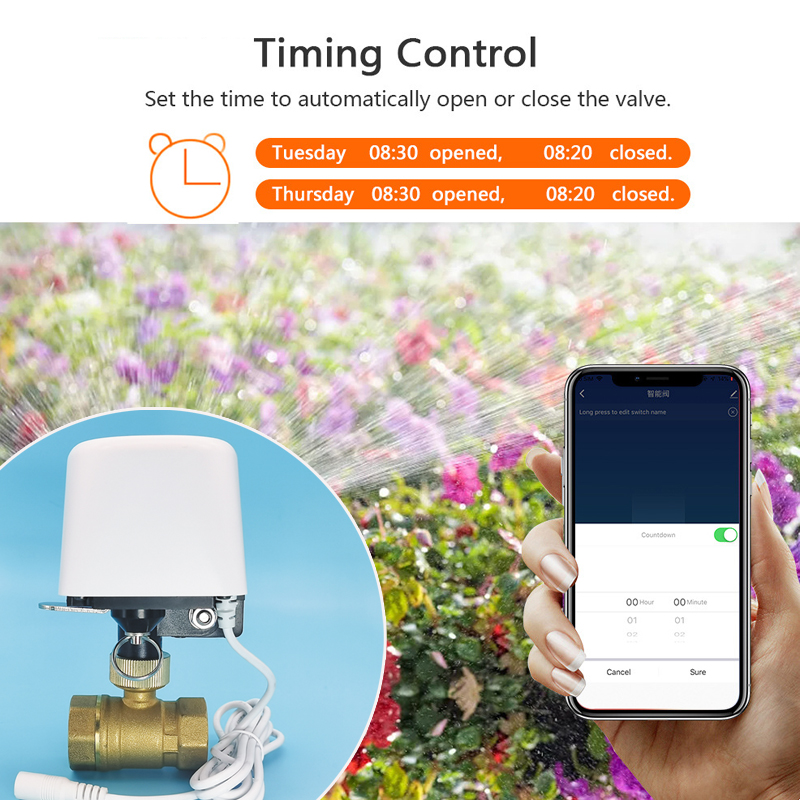 Válvula de Água Tuya Zigbee Wi - Smart Garden Watering avaliação e preço