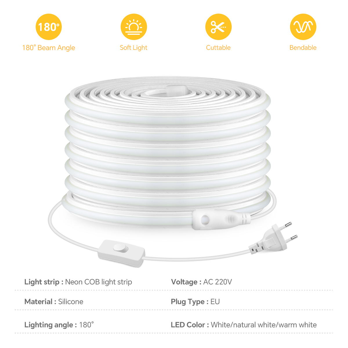 220v cob tira conduzida de alt - Smart Garden Light avaliação e preço