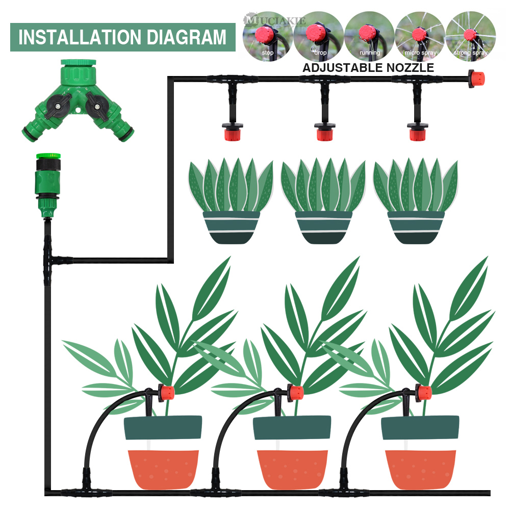 50-5M 1/4 ''Mangueira Ajustáve - Smart Garden Watering avaliação e preço