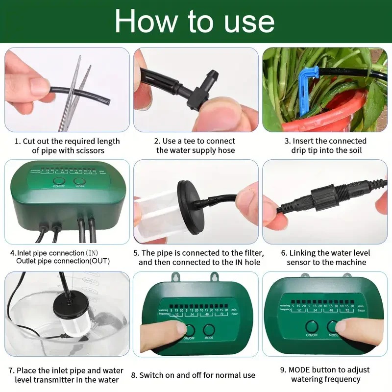 Kit de irrigação solar intelig - Smart Garden Watering avaliação e preço